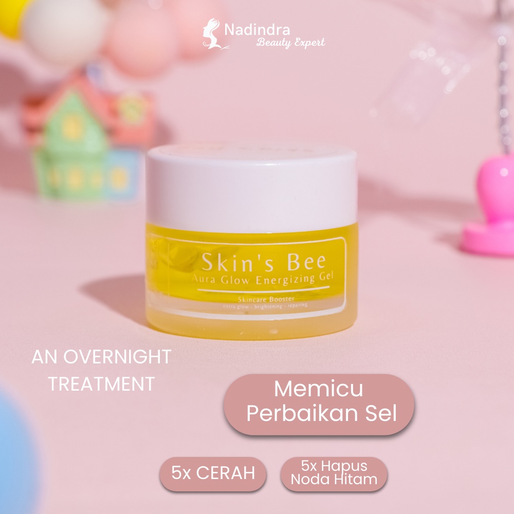 Nadindra Beauty Expert Skin's Bee Aura Glow Energizing Gel  - premium skincare booster - krim jelly 