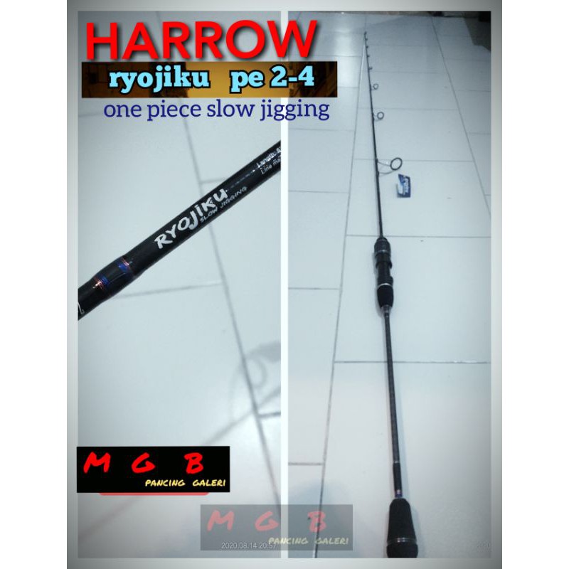 joran pancing HARROW RYOJIKU PE 2-4 HRWRYO 632-2 ( one piece )
