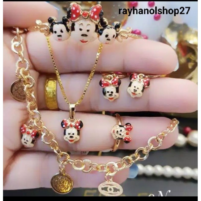 SET PERHIASAN XUPING ANAK ANAK LAPIS EMAS 24 K RO-27