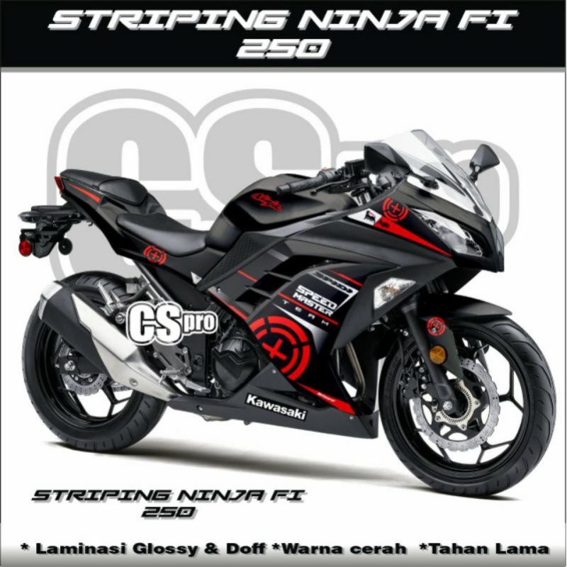 STRIPING LIST BODY MOTOR NINJA FI 250 OLD/STICKER NINJA FI 250 OLD