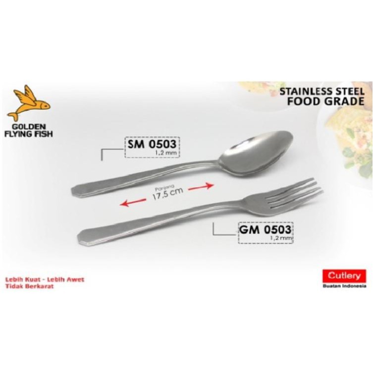 Sendok Makan Stainless Steel / Garpu Makan Stainless Steel / Sendok garpu set Stainless Steel 1 SET