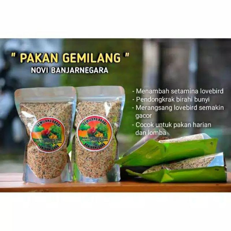 Gemilang Abadi Pakan Burung Lovebird Dosis Tinggi