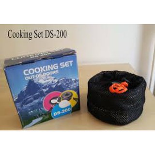 Jual Paket Alat Masak2-3P Cooking Set Nesting DS 200+Kompor