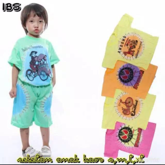 BAJU ANAK SETELAN PENDEK MOTIF GAMBAR LUCU KARTUN MURAH BAJU ANAK MURAH PAKAIAN ANAK COWOK JERSEY