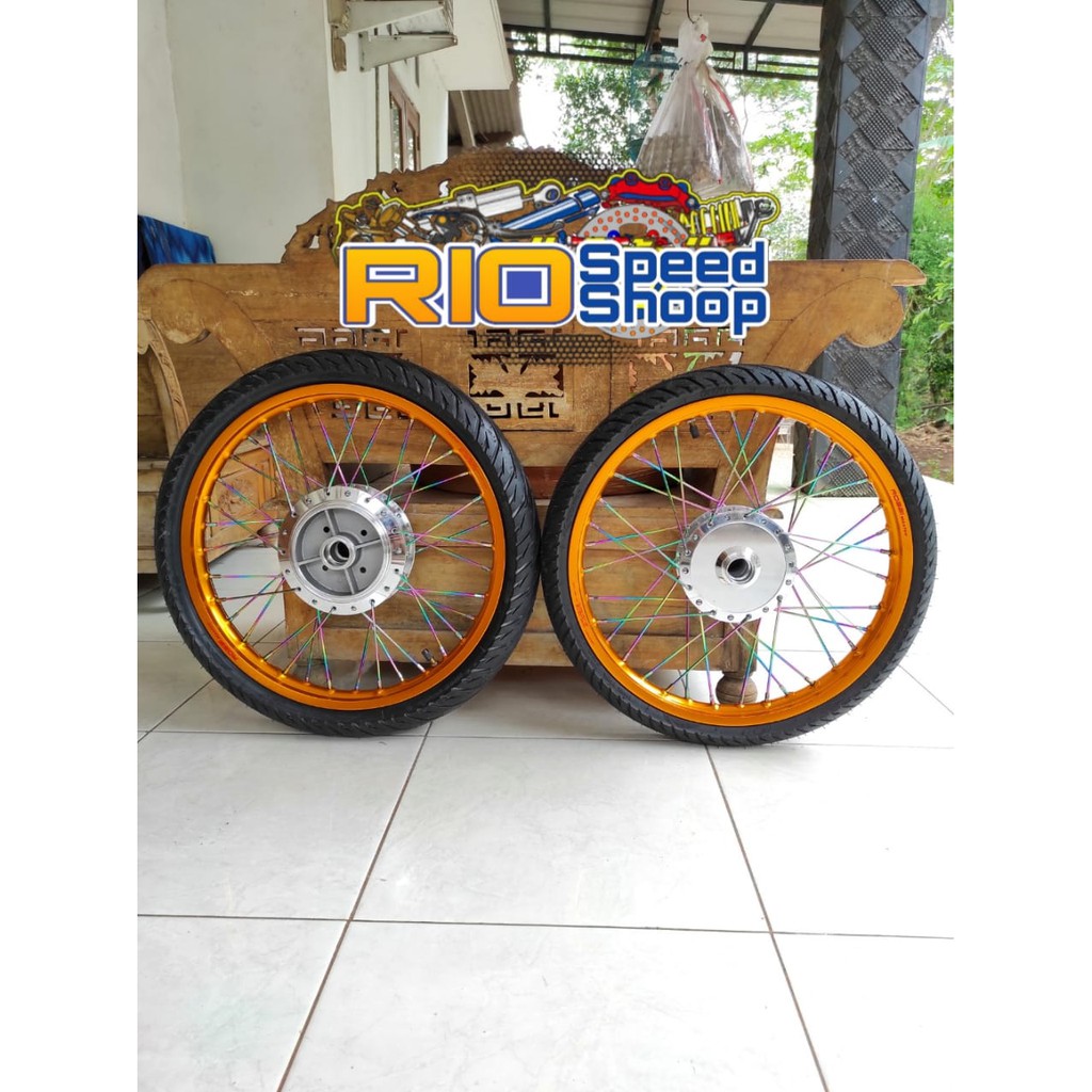 Velg Paketan Jari Jari Vixion Old Dan Vixion New Full Set Plus Ban