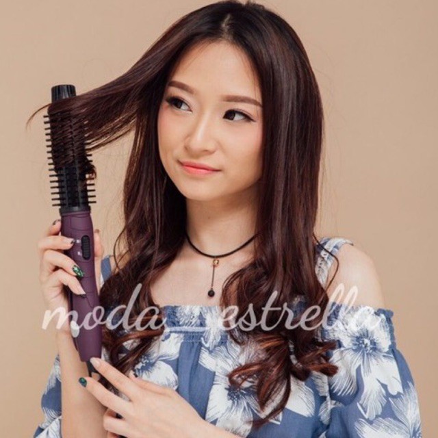 CATOK INSTYLER UNGU HOT V BRUSH IRON CURL FLAT/CATOK SISIR MULTIFUNGSI RAPID PRO HEAT UP/CATOK BLOW