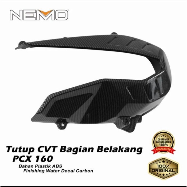 COVER TUTUP CVT CARBON NEMO ORIGINAL HONDA PCX 160 NEW HIGH QUALITY