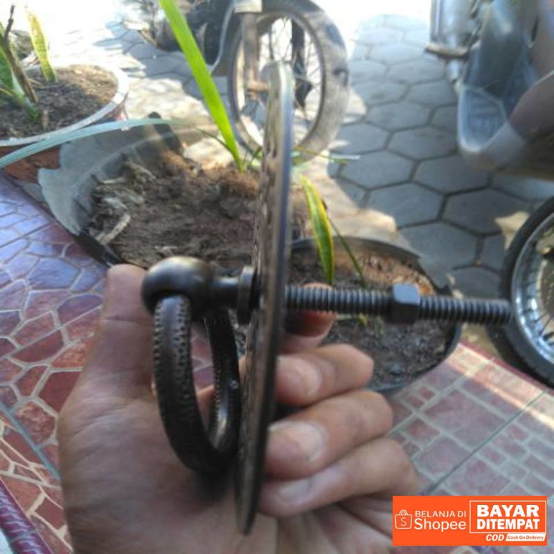 Brass Ring Pull / Tarikan Pintu Gebyok Kuningan Antik Gby 060 Termurah