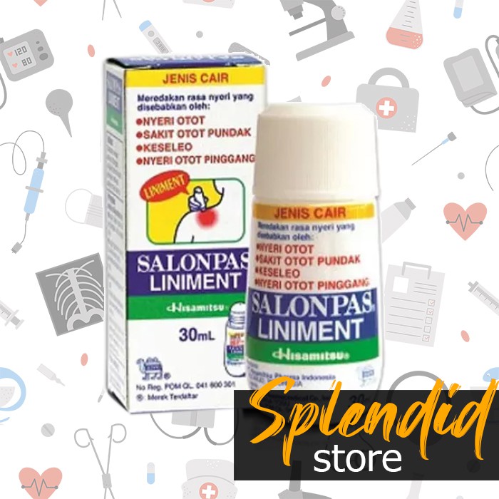 Salonpas Liniment Cair 30 ml | Salonpas Liniment Roll On Nyeri Otot