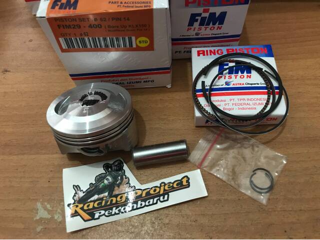 Fim Piston Kit Bore Up KLX 150 - 61 62 63 63.5 64 PIN 14-4
