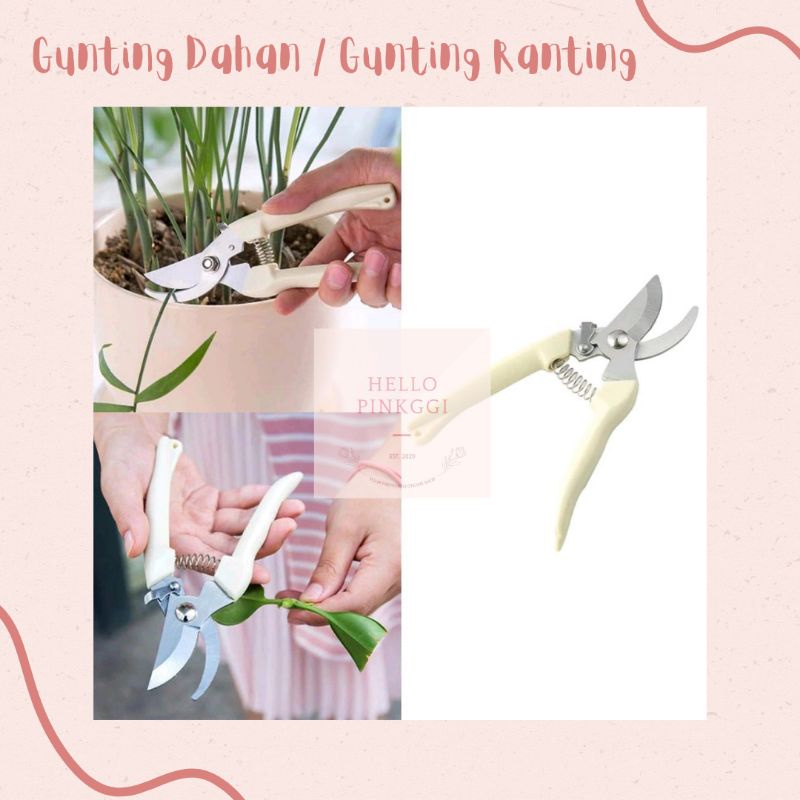 Gunting Dahan / Gunting Ranting Putih / Peralatan Berkebun