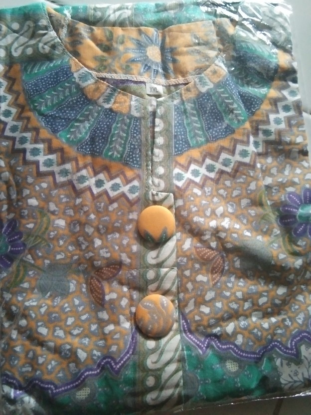 Tunik Batik Wanita Kancing Depan Baju Wanita Busui Jumbo