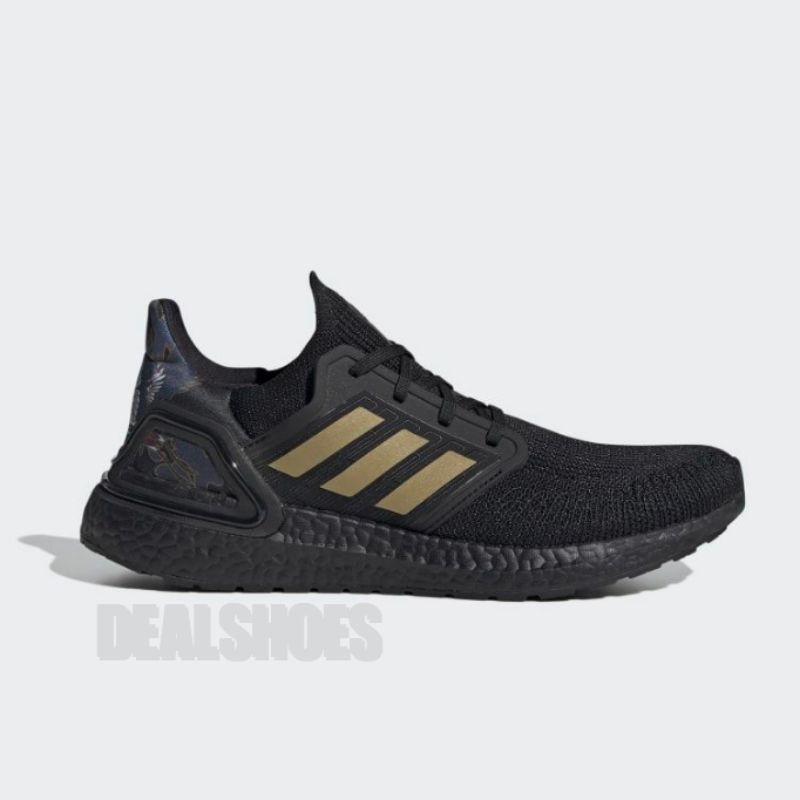 Adidas UltraBoost 20 Chinese New Year Core Black Gold Metallic Kode Art FW4322