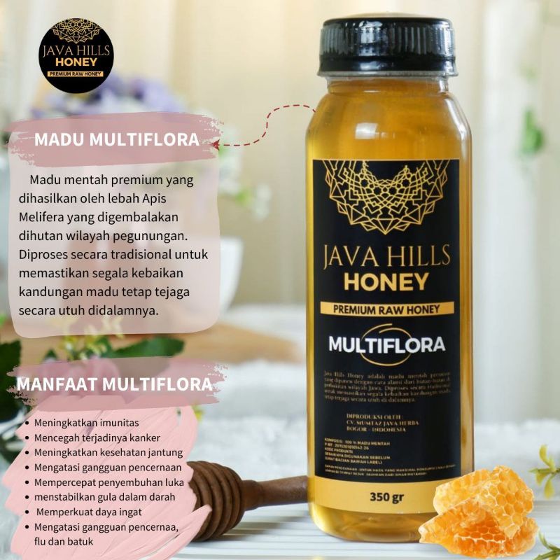 

Madu Murni Raw Honey Premium Multiflora Java Hills Honey