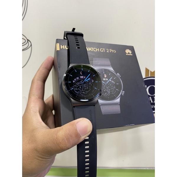 Huawei HUAWEI WATCH GT 2 Pro - Smartwatch GPS Nebula Gray 46.7mm x 11.4mm, Baterai 14 Hari