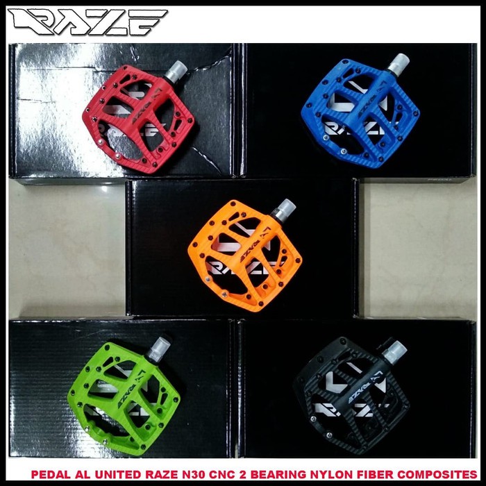 Pedal AL United Raze N30 CNC Nylon Fiber 2 Bearing