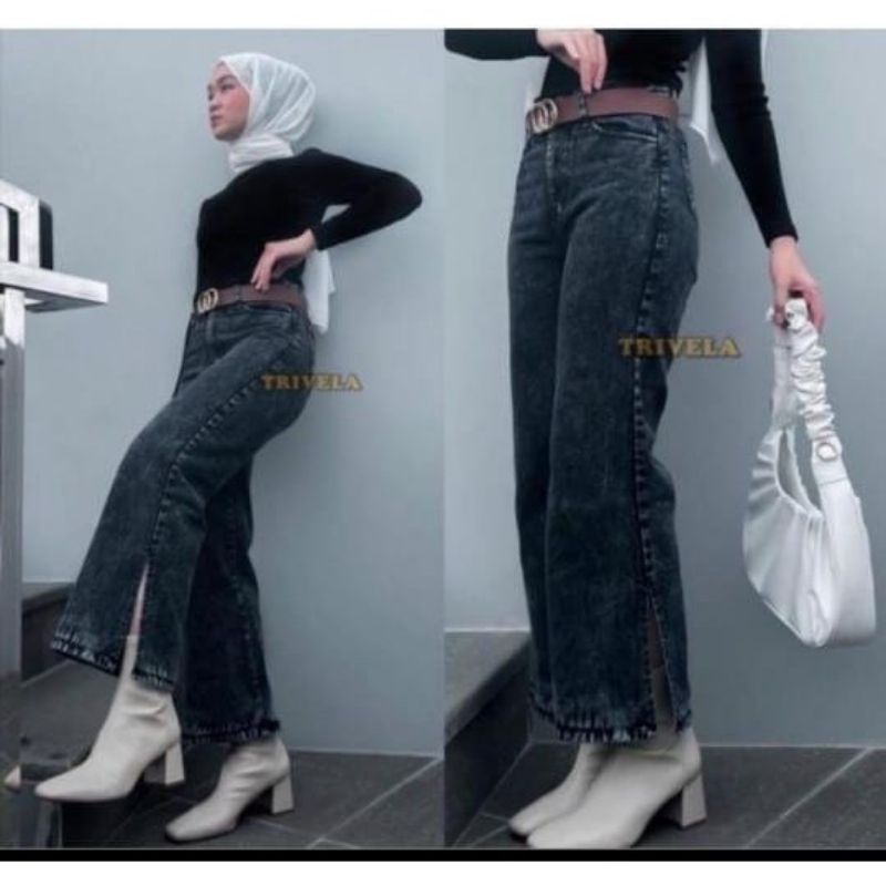 Kulot Jeans Rawis || Celana Kulot Jeans Rawis || Boyfrend Kulot Rawis || HiGHTWEST SENOW