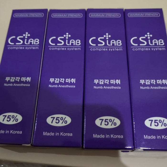 korea anastesi Fast Numbing Cream Tattoo sulam alis CSLAB 75 PERSEN