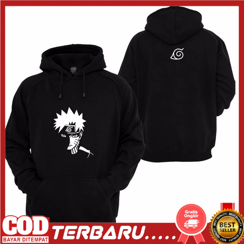 HOODIE naruto anime jepang kartun hinata sasuke sakura uzumaki FLEECE distro kasual fashion tshirt m