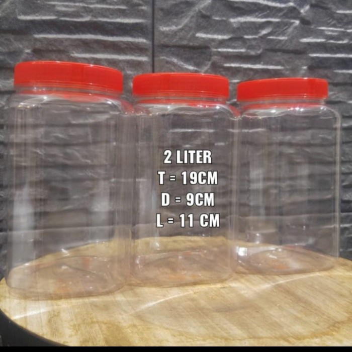 GHM TOPLES TEBAL 2 LITER 2L KOTAK BENING SERBAGUNA KERUPUK / CUPANG / IKAN