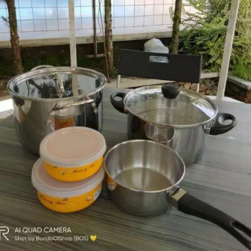 Maxim Ultima Set of 8 Pcs Panci Stainless Steel