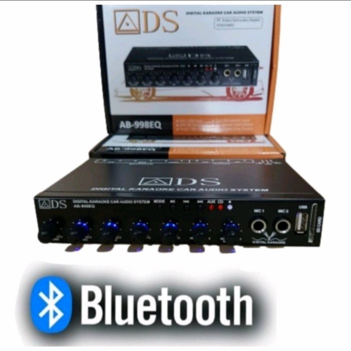 Promo Speaker Mobil Terlengkap, Pre Amp Equalizer Bluetooth Audio Mobil Parametrik Ads-999Keq