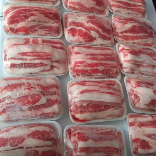 

Daging sapi yoshi slice beef tipis us shortplate