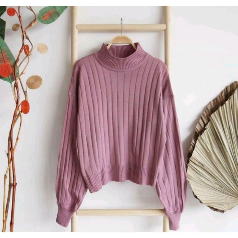 Sweater rajut outer rajut suwiter wanita