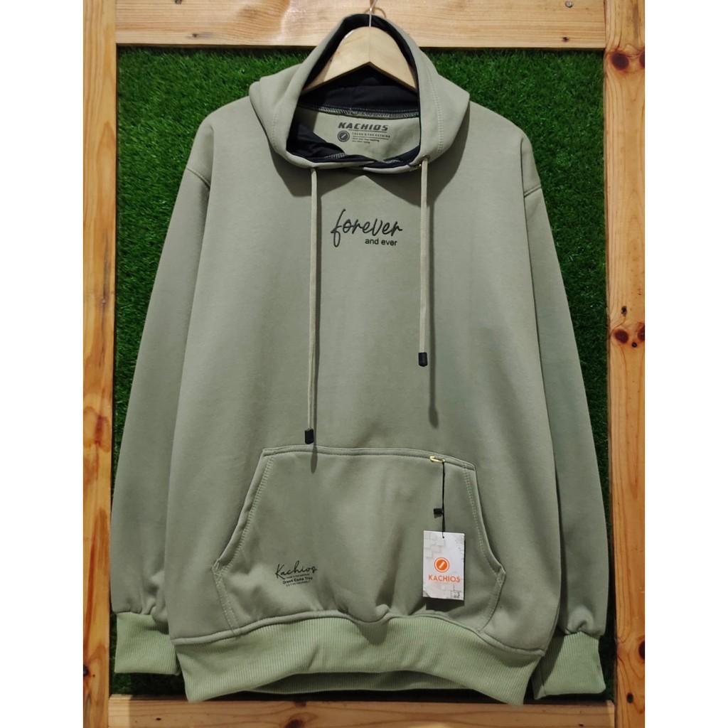 Jaket Hoodie Pria Cod Aesthetic Original Kachios Brand Distro Kota Bandung Terbaru Terpopuler Dan Terlaris Oversize Unisex Sweater Hoodie Pria Katun Casual Distro Masa Kini Hudie Pria Wanita Hodie Casual Warna Hijau Dove List Make Today Amazing Masa Kini-Hijau Dove Forever