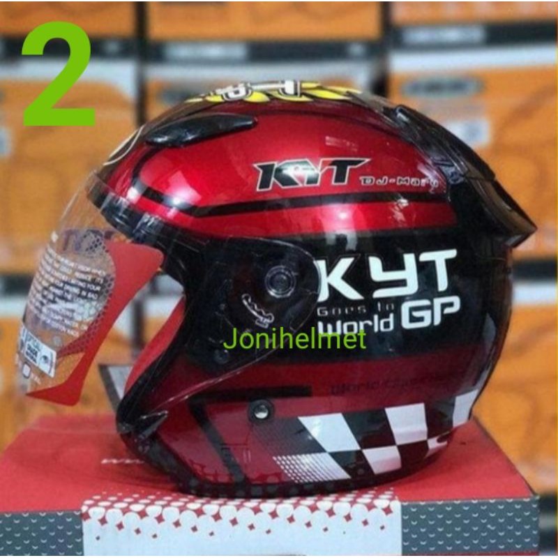 

KYT dj maru white gun metal seri 11