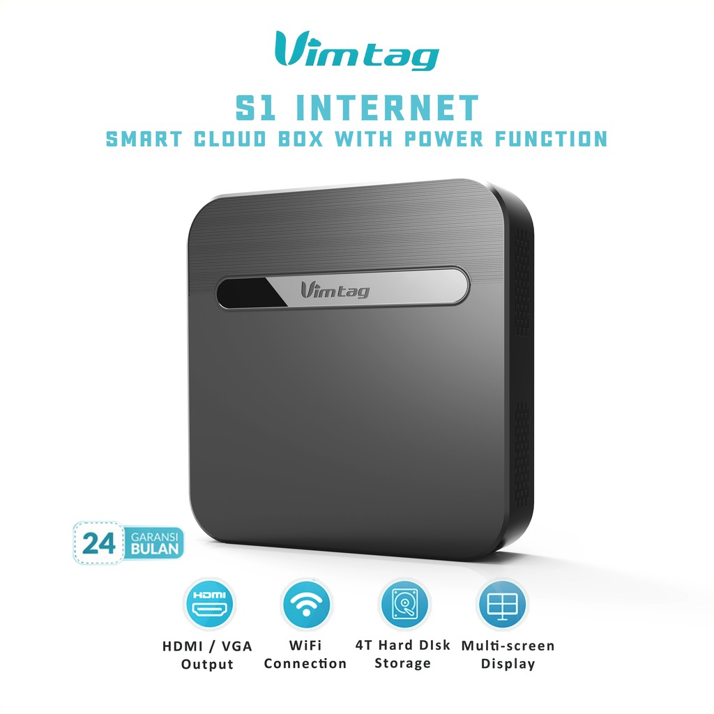 Vimtag S1 Cloud Box NVR For IP Camera CCTV Belum Harddisk Up to 16CH