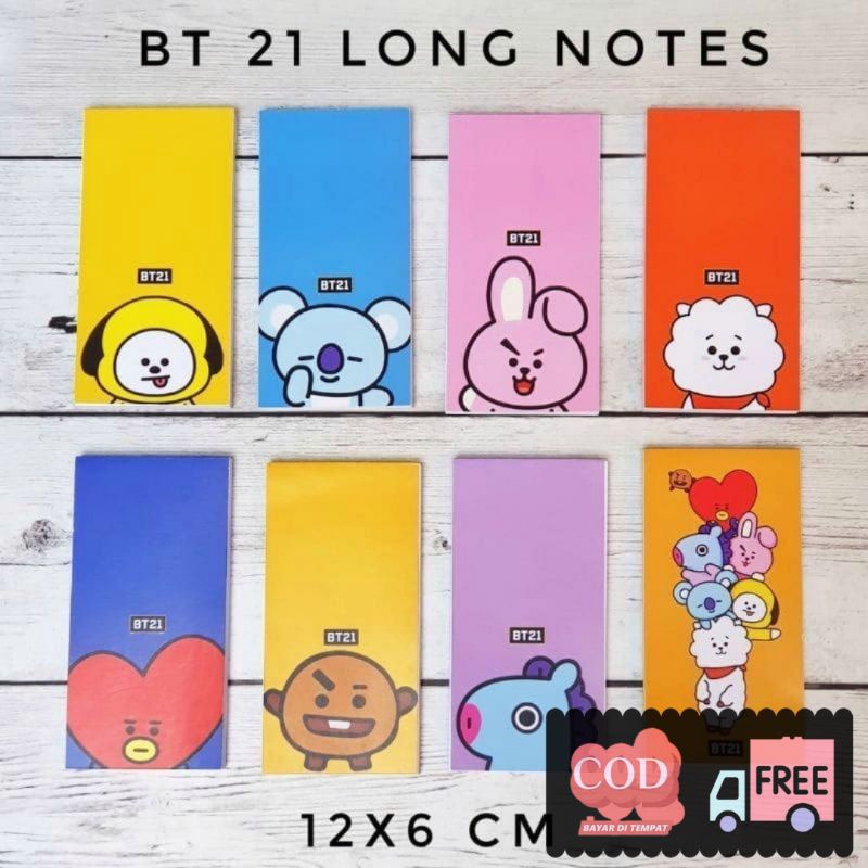 [BISA COD] Buku catatan BT21 buku  BT21 buku k-pop notebook BT21