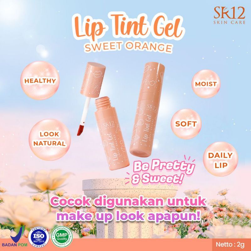 Jual LIP TINT GEL SR12 SWEET ORANGE LIP TINT NATURAL ORENS LIP TINT