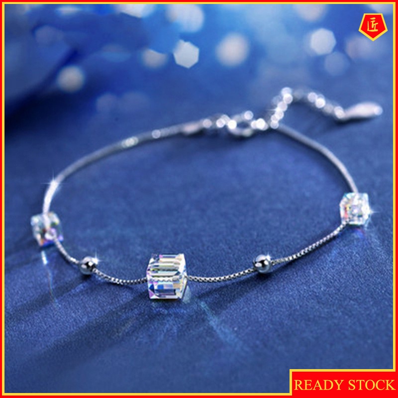 [Ready Stock]Women's Fashion Refined Grace Crystal Bracelet