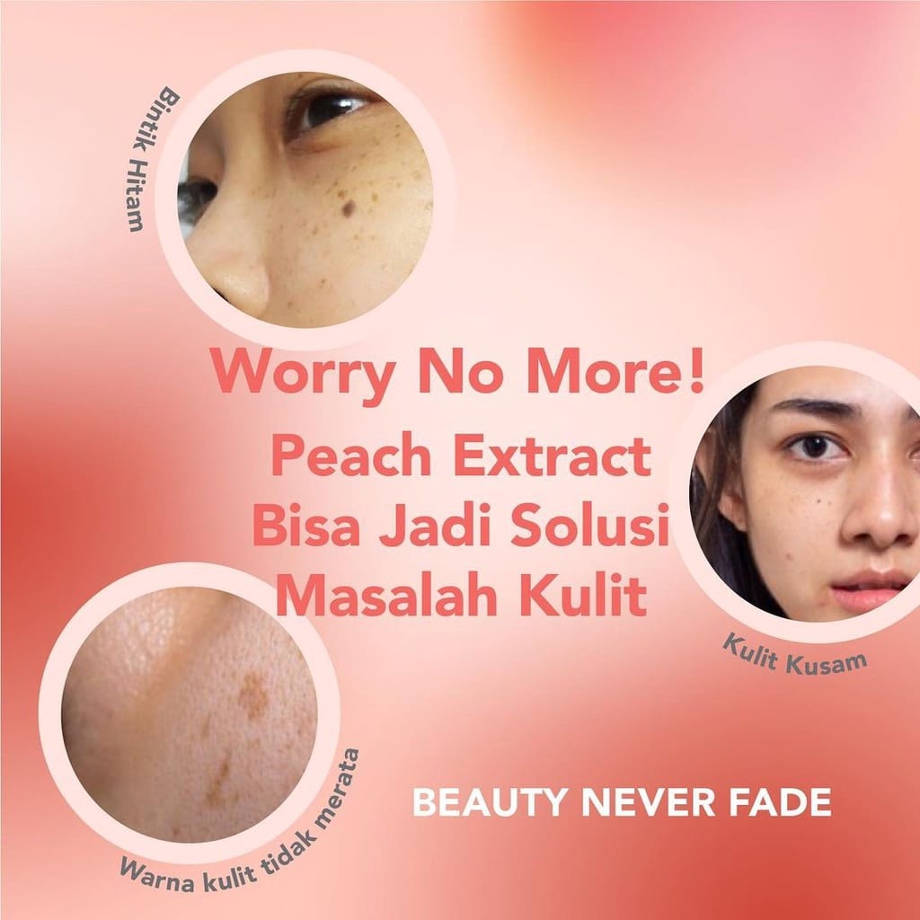 ✿ELYSABETHME✿ OMG Cream peach glowing oh my glam krim pencerah pemutih kulit traveling pria wanita