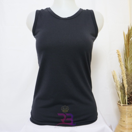 RB-TA05 - AGNES TANGTOP AGNES / ATASAN TANKTOP WANITA / SINGLET OLAHRAGA TANK TOP SIZE M & L-HITAM
