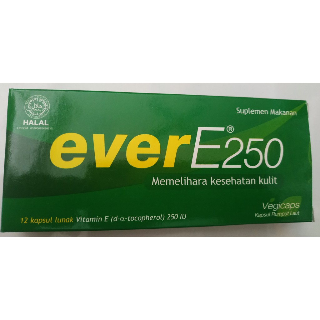 EVER E 250 IU - KEMASAN 6 & 12 KAPSUL