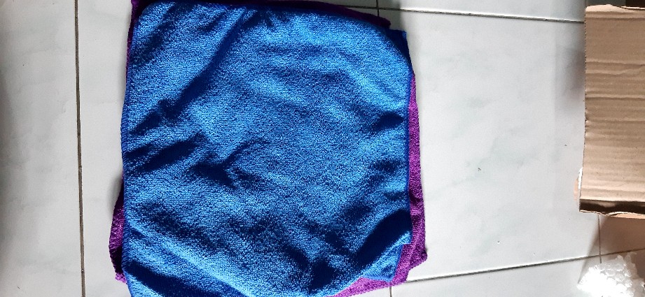 Kain Lap Mobil 2 Warna Microfiber Ukuran 30x40cm