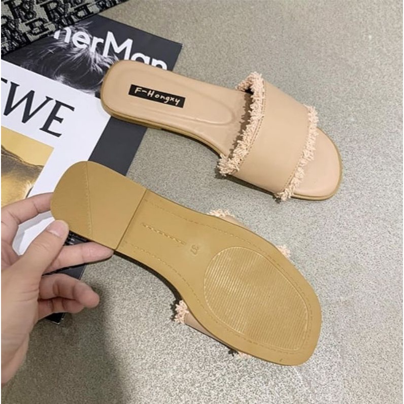 [SALE] SLOP SANDAL FLATS KS2040 IQ #Realstock