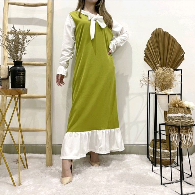 Gamis Muslimah Model Pita Korea