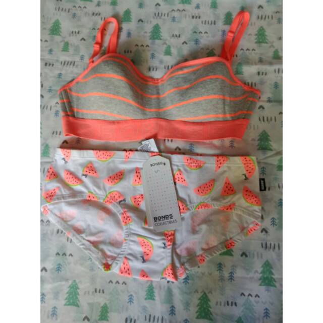 Set bra dan CD, Set BH dan celana dalam BONDS | Shopee ...