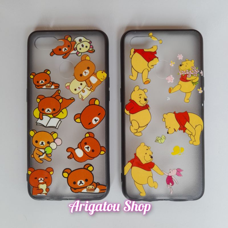Oppo A7 Case Fuze Karakter Gambar Rilakkuma Beruang Pooh
