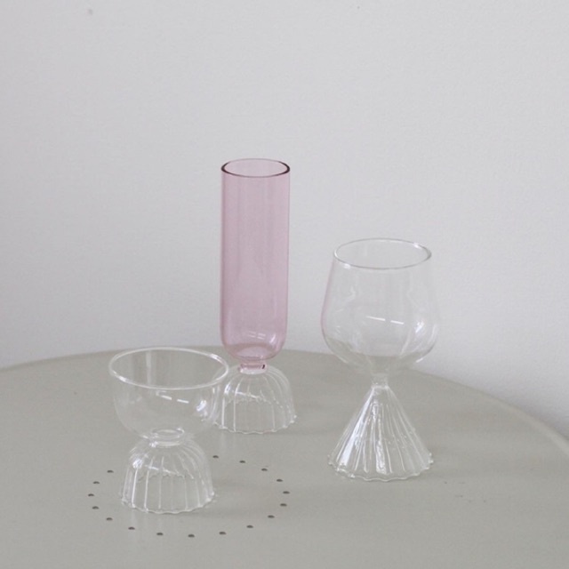 Balerina glass gelas kaca tinggi aesthetic gelas unik