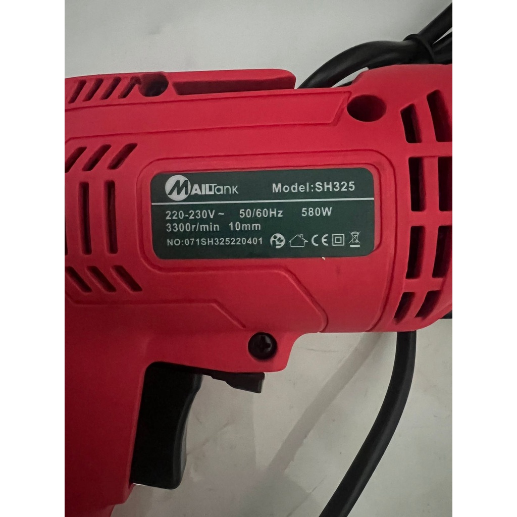 Mesin Bor Listrik 10 MM Mailtank SH-325 Electric Drill 580W Bor Bolak Balik