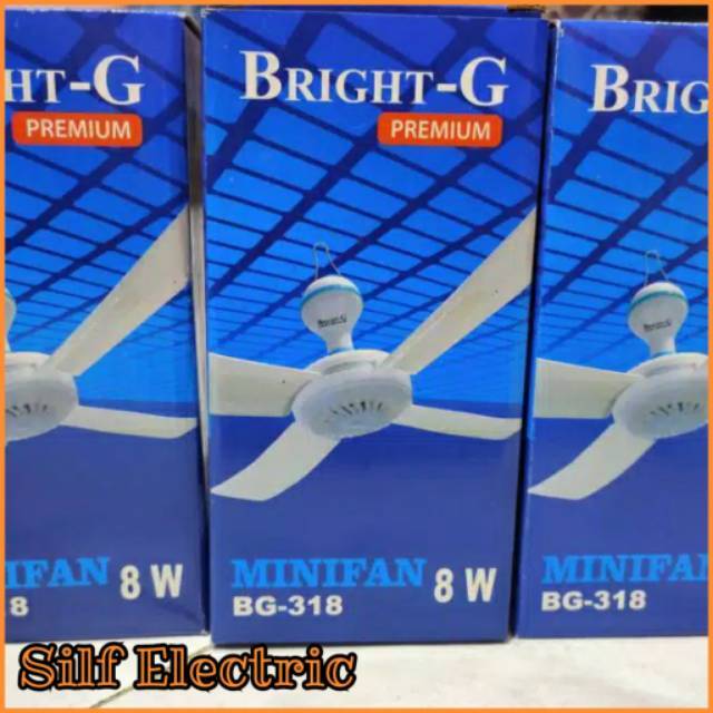 Minifan Bright-G premium 8W type BG 318 4 Sayap