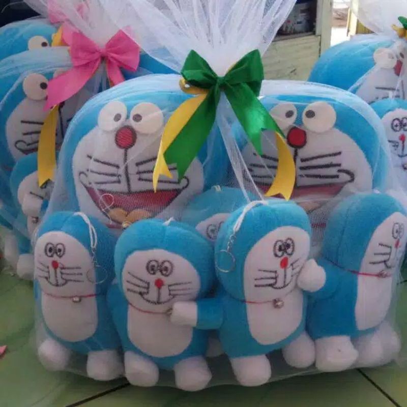 Boneka Doraemon beranak Doraemon jaring,, boneka Doraemon Boneka beranak total 7pcs
