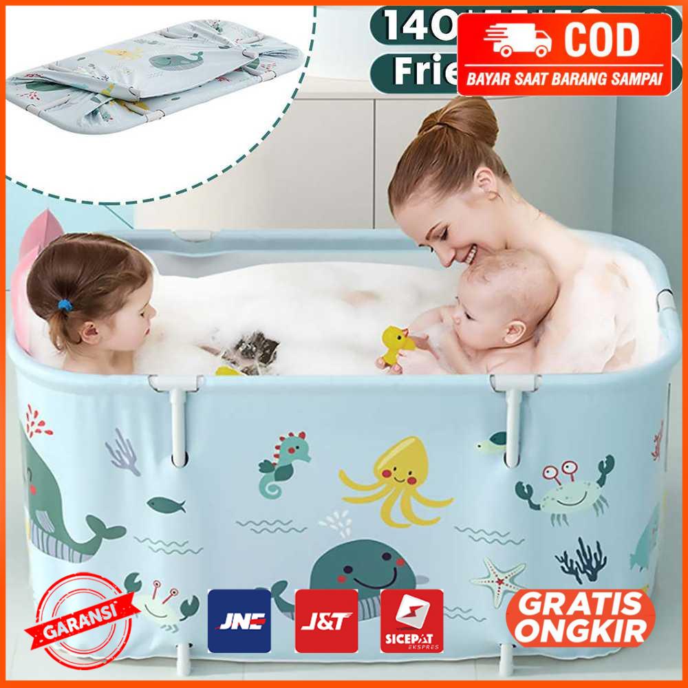 SPA Bathtub Lipat Portable Adult Folding Bath 140x55x50cm 18403