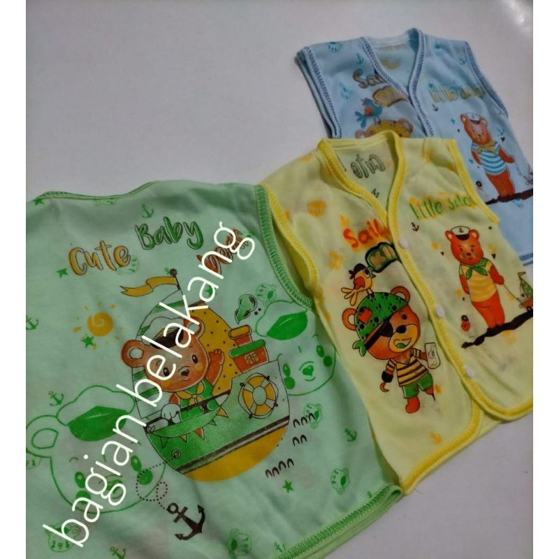 (12PCS)BAJU BAYI LENGAN KUTUNG