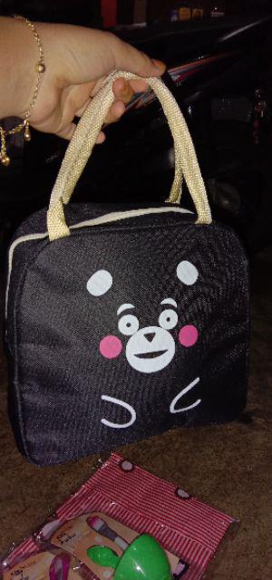 Tas Bekal Lunch Cooler Bag Box Salur Makanan Aluminium Kotak Makan Ransel Anak