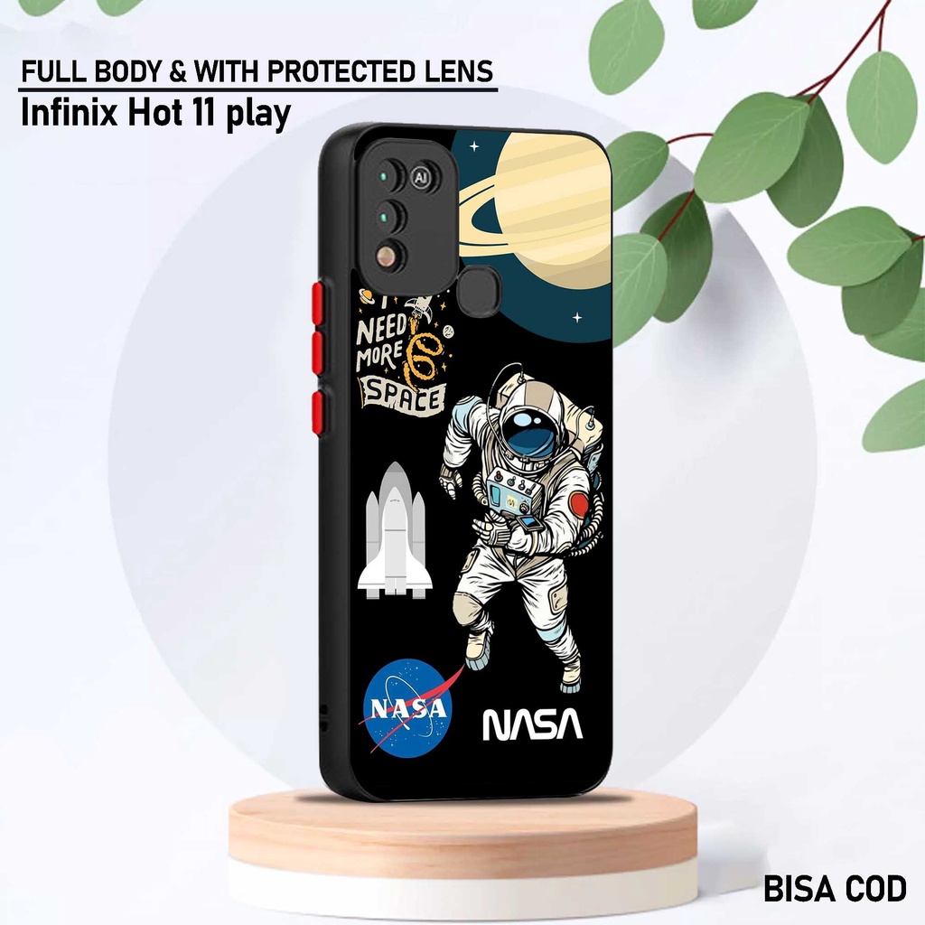 Untung Case Infinix Hot 11 Play - Motif Case [ Astronasa ] - Hardcase Infinix Hot 11 Play - Softcase